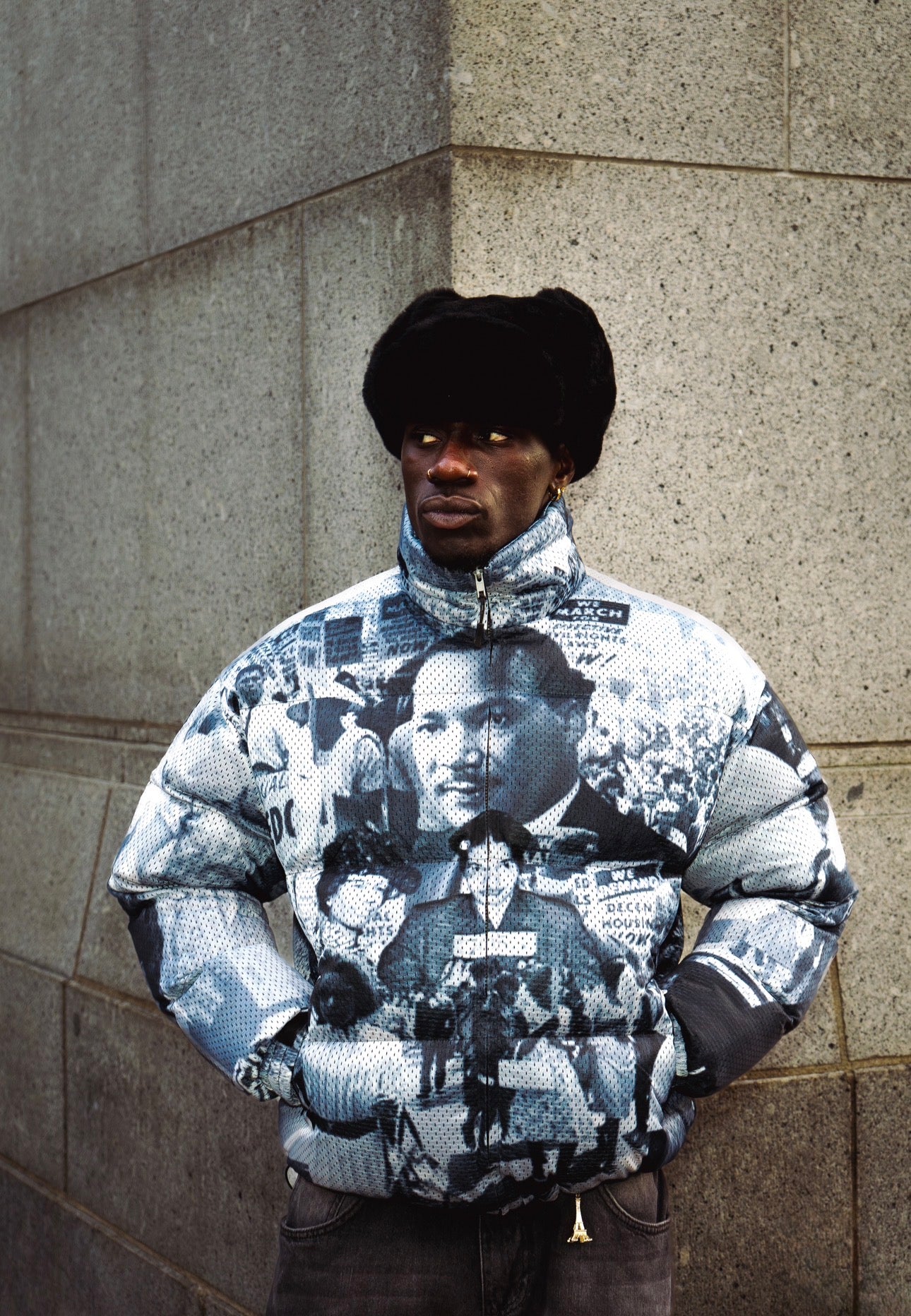 Messengers of Peace Mesh Puffer Jacket