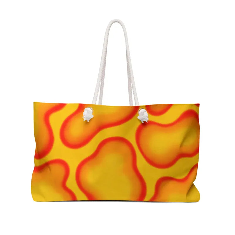 Heat Signature Oversized Orange Tote Bag