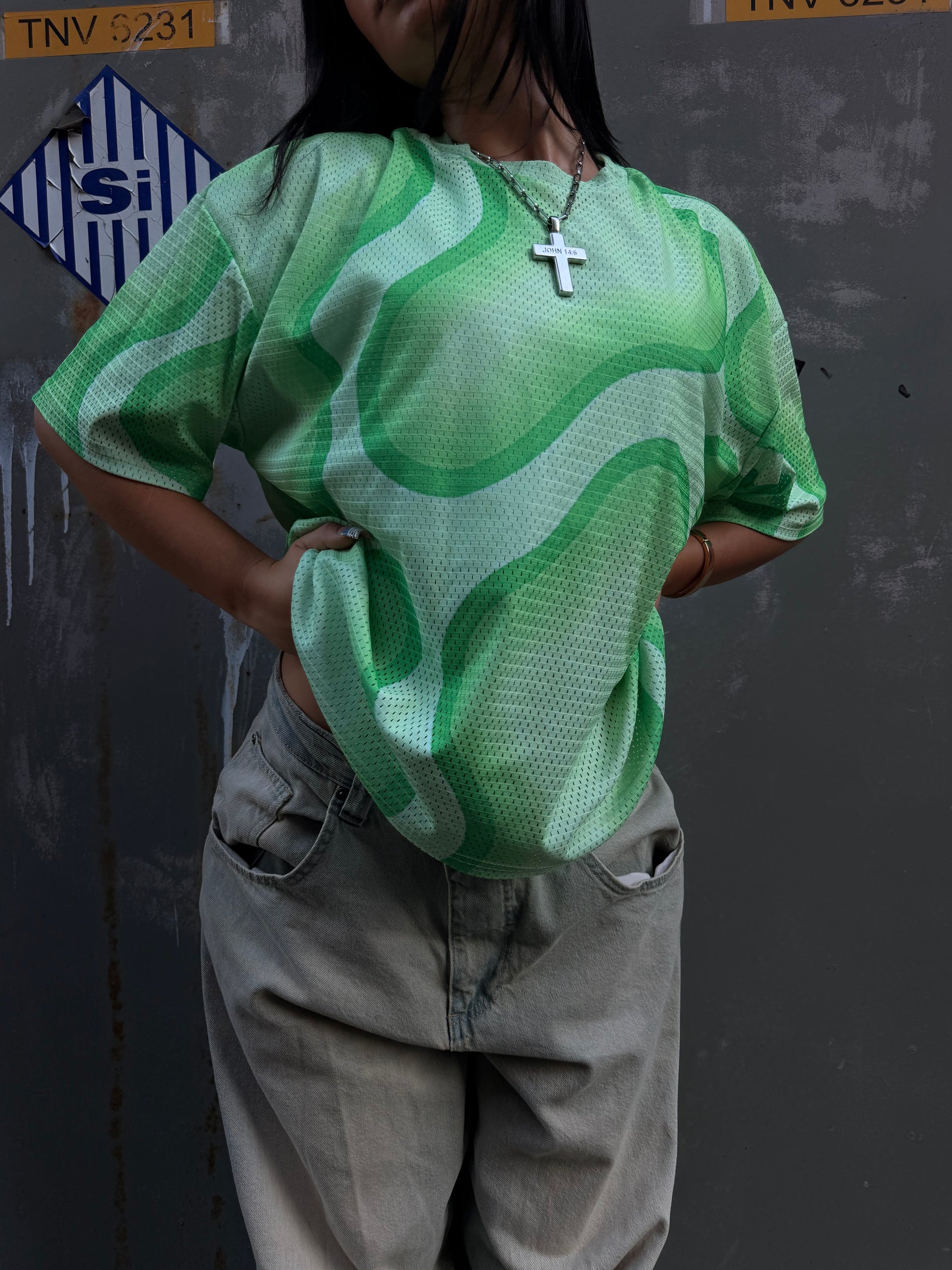 Mint Green Heat Signature Mesh Jersey