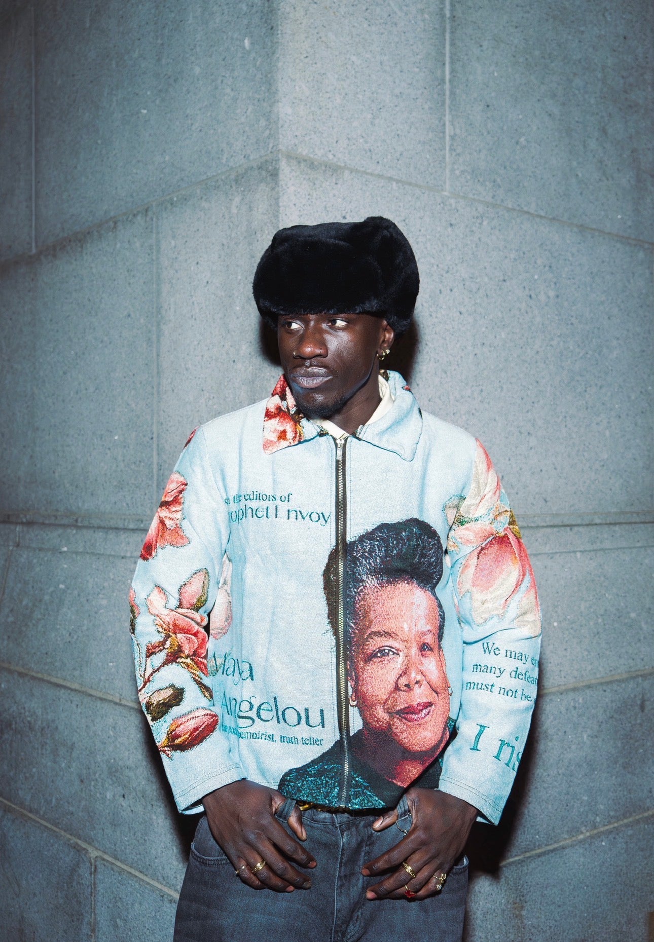 Blue "The Poet" Tapestry