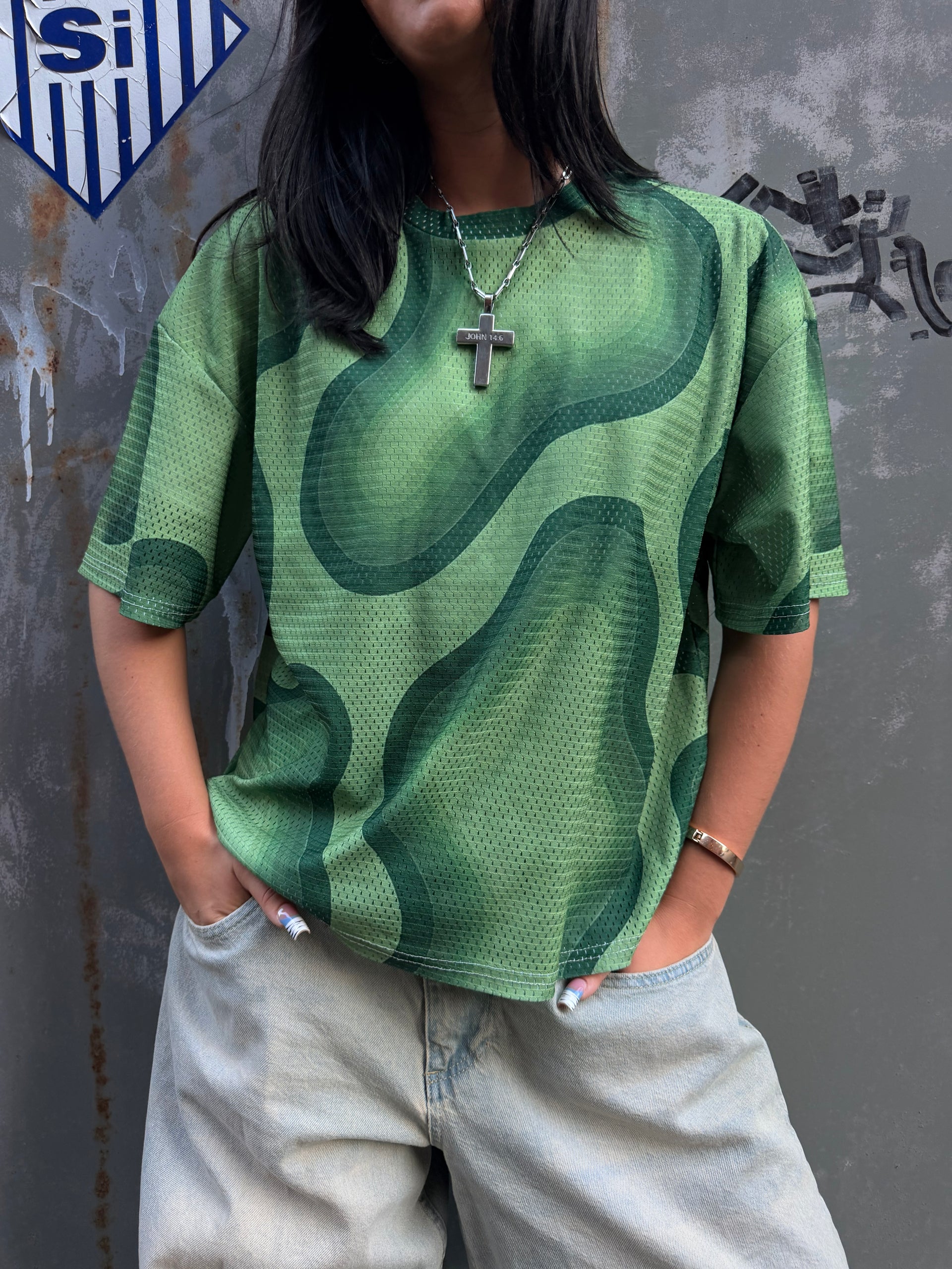 Forest Green Heat Signature Mesh Jersey