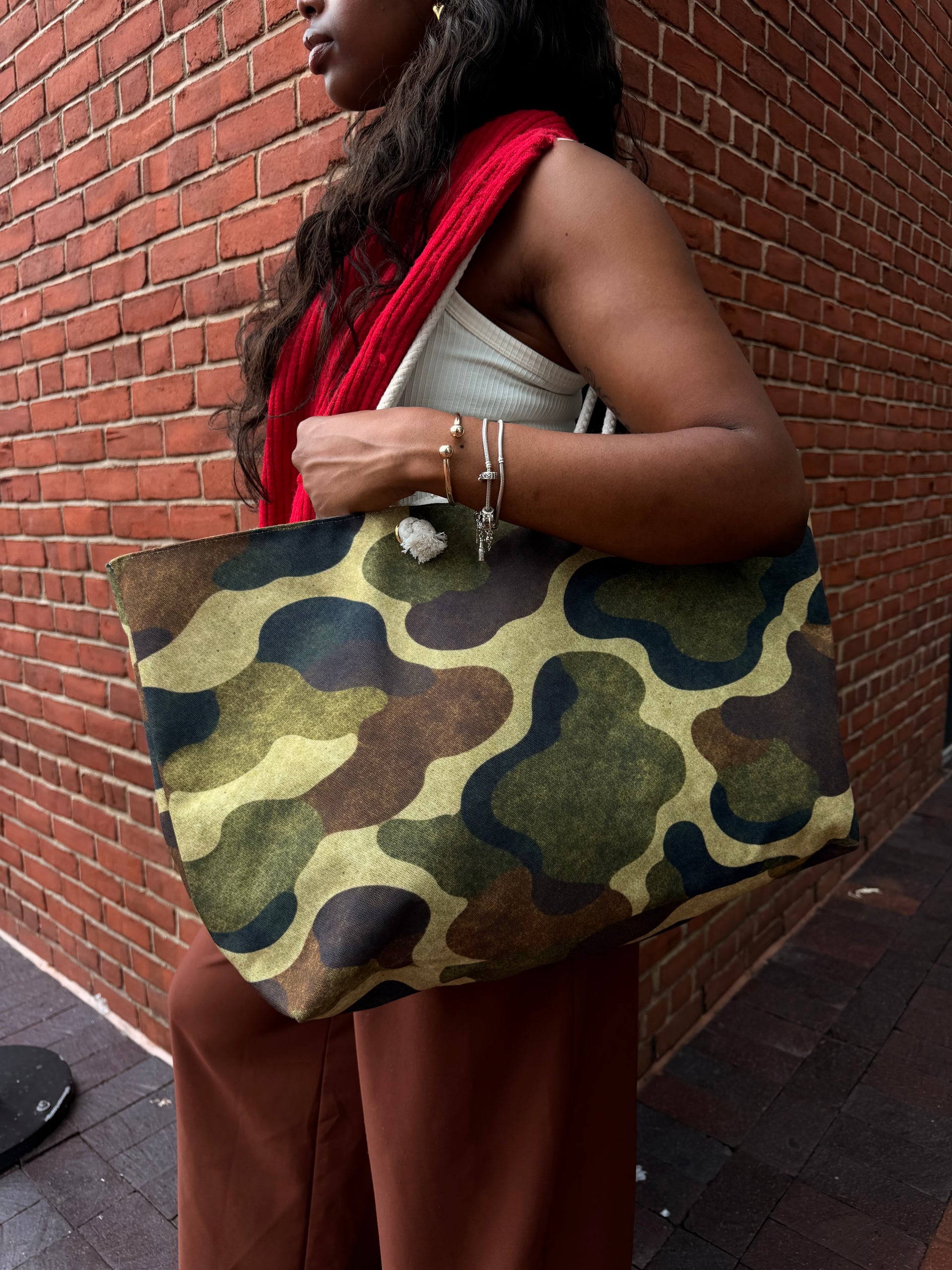 Heat Signature Oversized Camouflage Tote Bag
