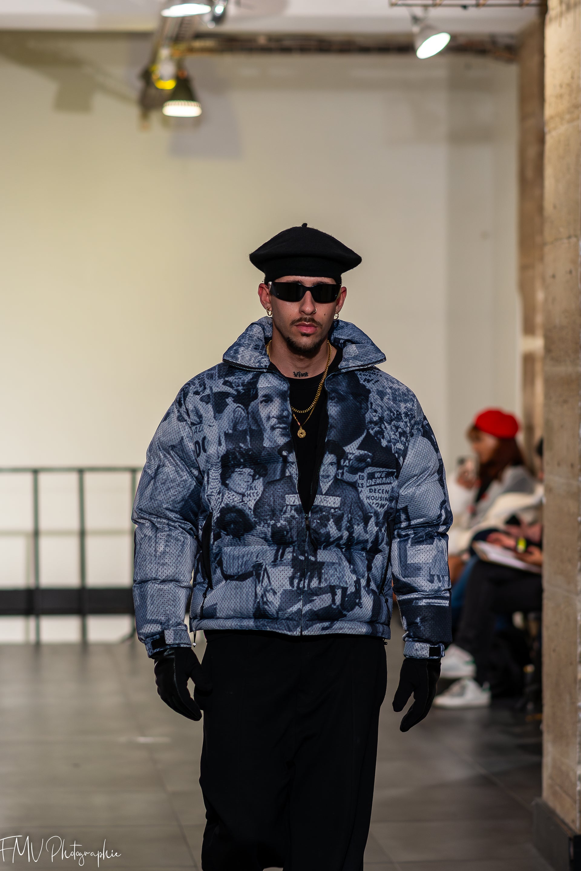 Messengers of Peace Mesh Puffer Jacket