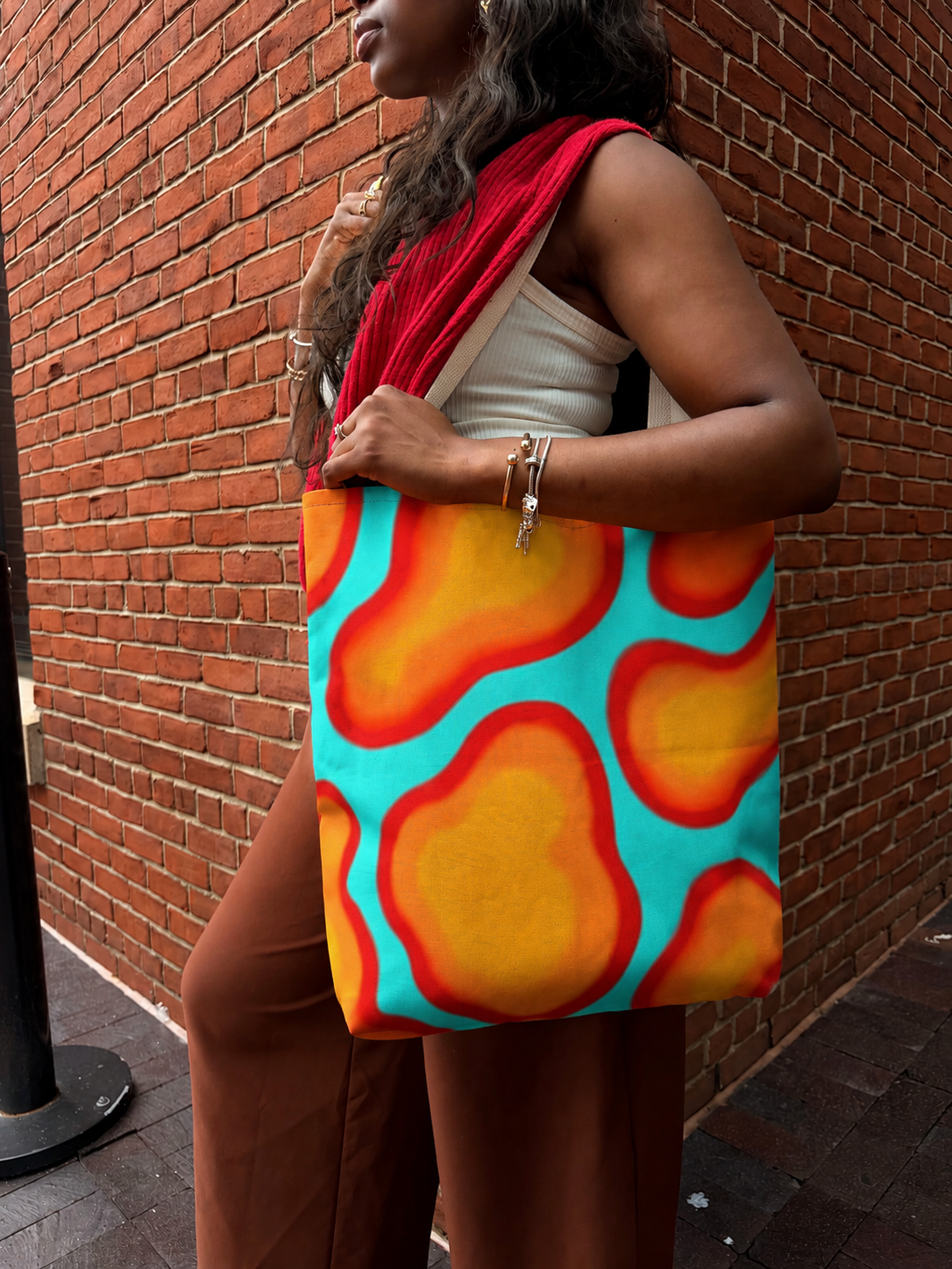 Heat Signature Blue Tote Bag